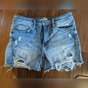 Flying Monkey destructed jean shorts